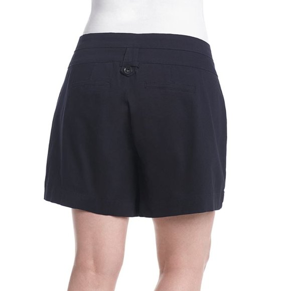Womens One 5 One Front Tab Accent Twill Shorts 7" inseam NAVY Size 18 20 NWT - Picture 2 of 2